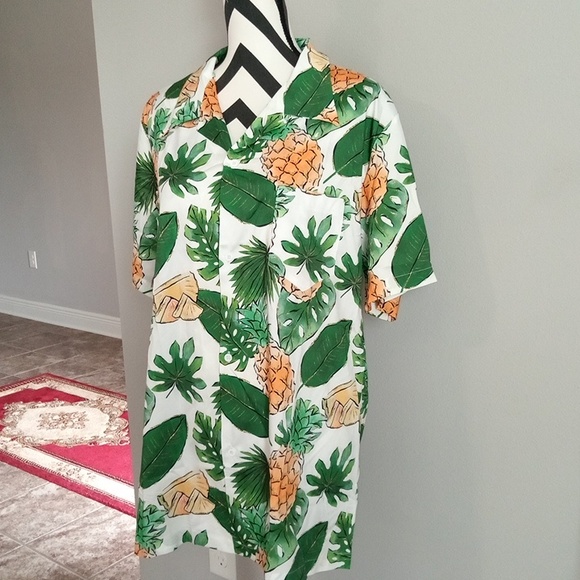 🆕 Men's Hawaiian Pineapple Shirt - Picture 3 of 4